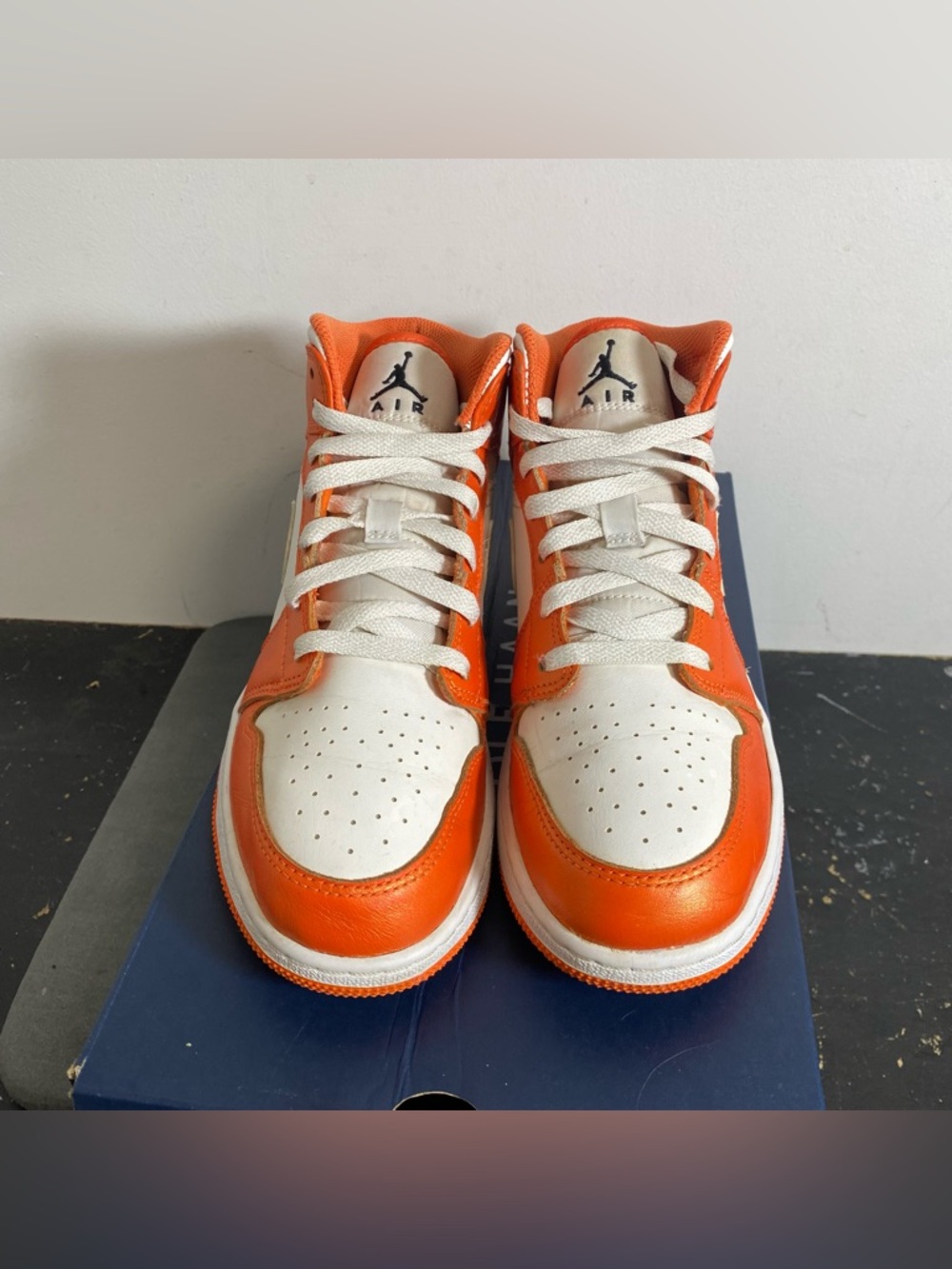 Jordan 1 Mid Metallic Orange Size 6Y